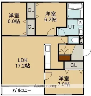 ラヴィドールⅡ【3階】の間取り